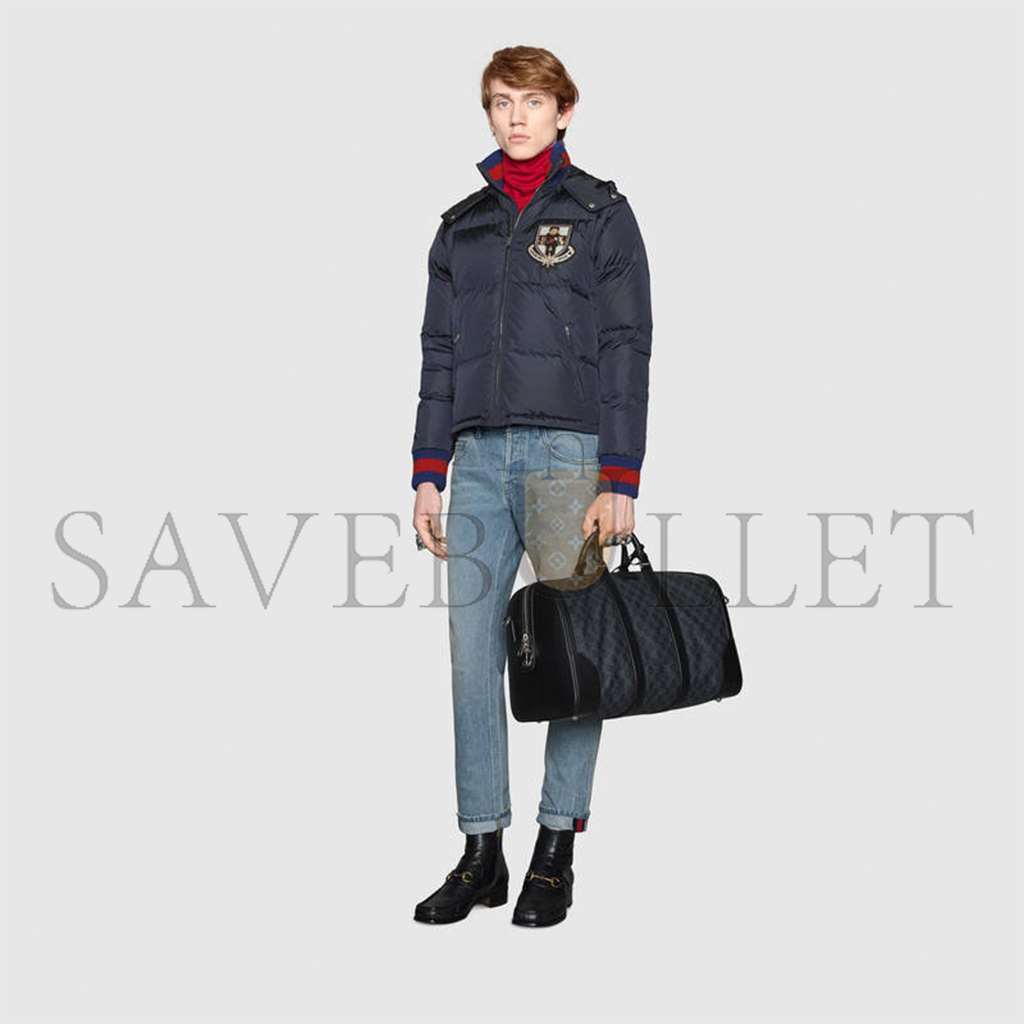 g*u*i gg S*p*e canvas duffel bag 474131 k5ian 1095 (44*29*25cm)